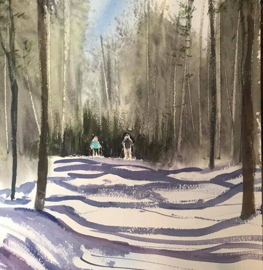 Steve & Rach, #watercolour on paper