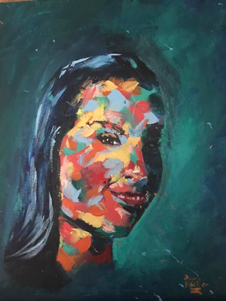 Busy day painting 2 beautiful young ladies!