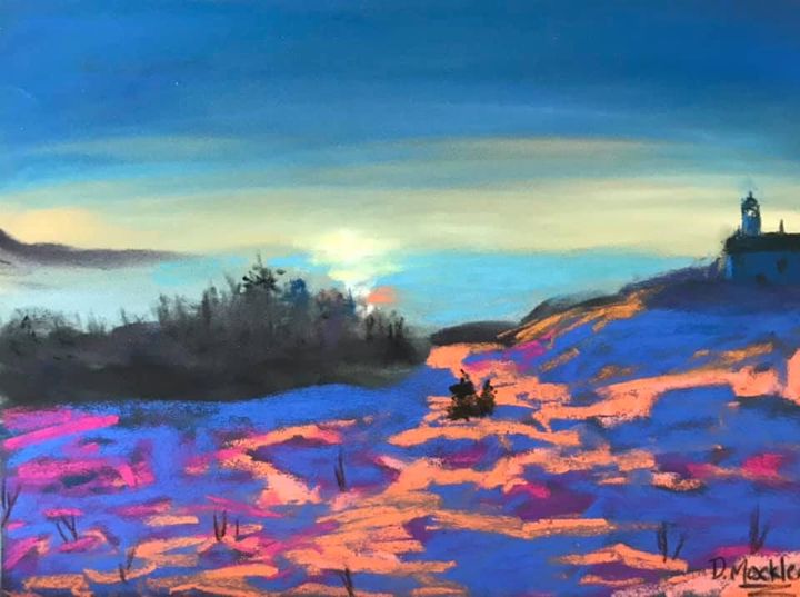 This soft pastel is from a photo taken by Stan Collins from NL.  I forget the na