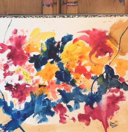 Today’s big, fun, 16×12” #watercolour on paper, Paint Like Nobody’s Watching