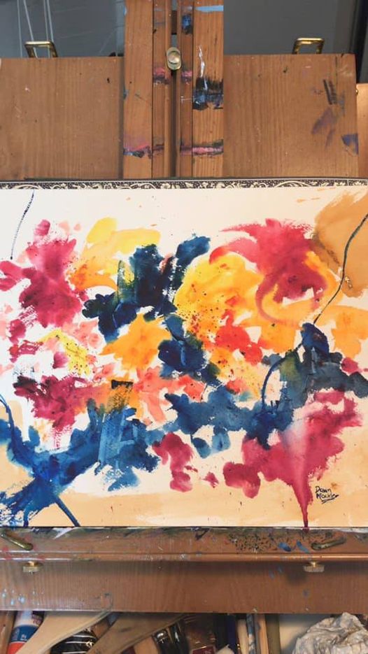 Today’s big, fun, 16×12” #watercolour on paper, Paint Like Nobody’s Watching