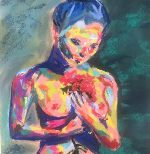 Soft pastel on sanded card, price available upon request