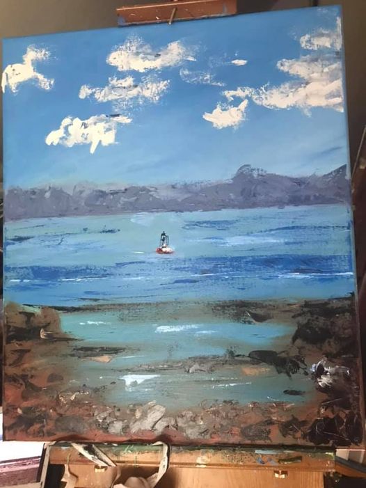 Eau Buoy, 20×24” oil on canvas