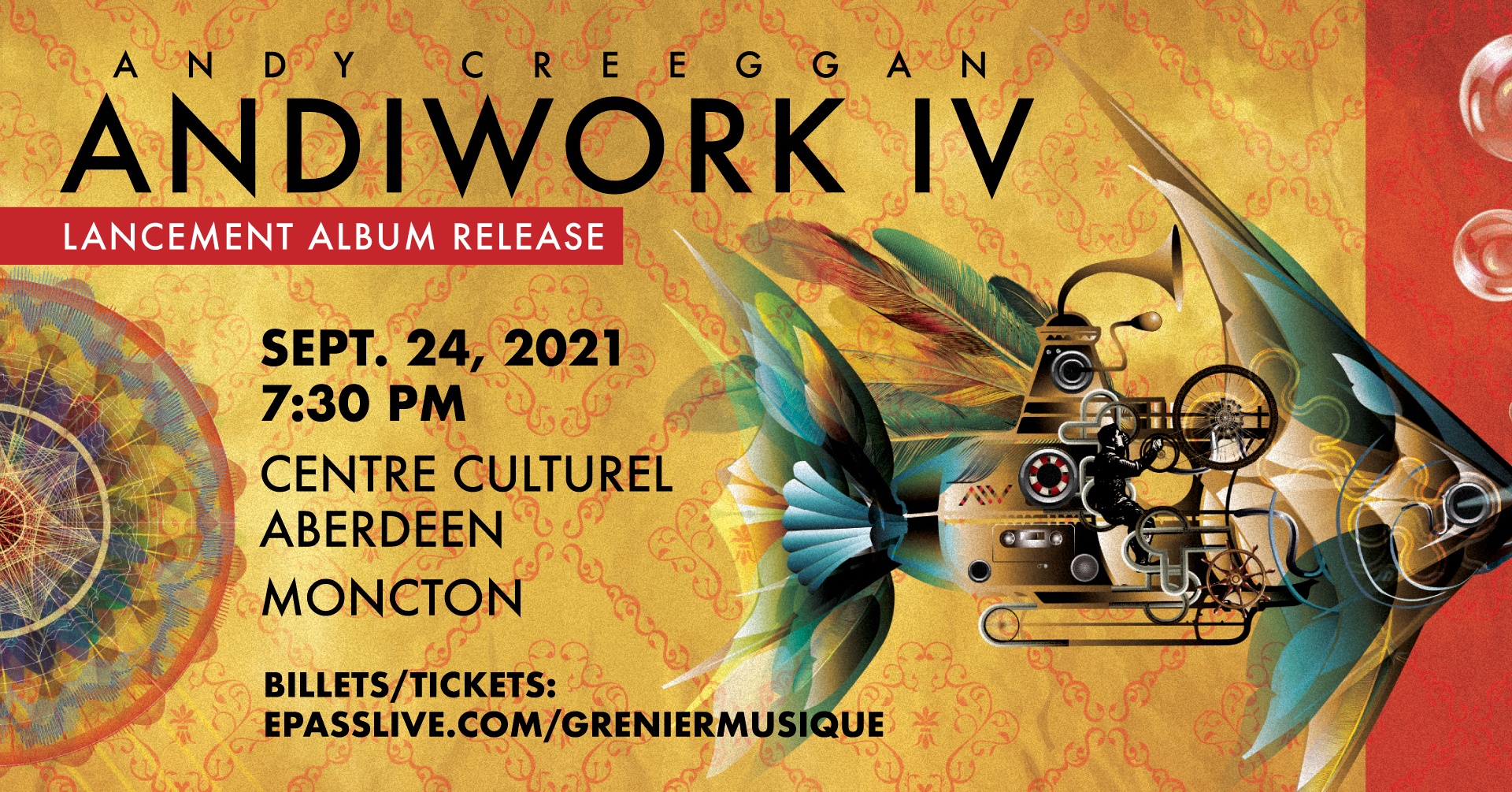 New Andy Creeggan album to be released September 24, 2021. First single out today