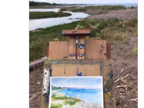 My “Black Friday” sale – watercolour plein air painted in a very hot day in Bell