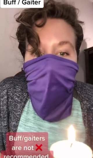 This is an interesting experiment with a candle 🕯 and a variety of masks.