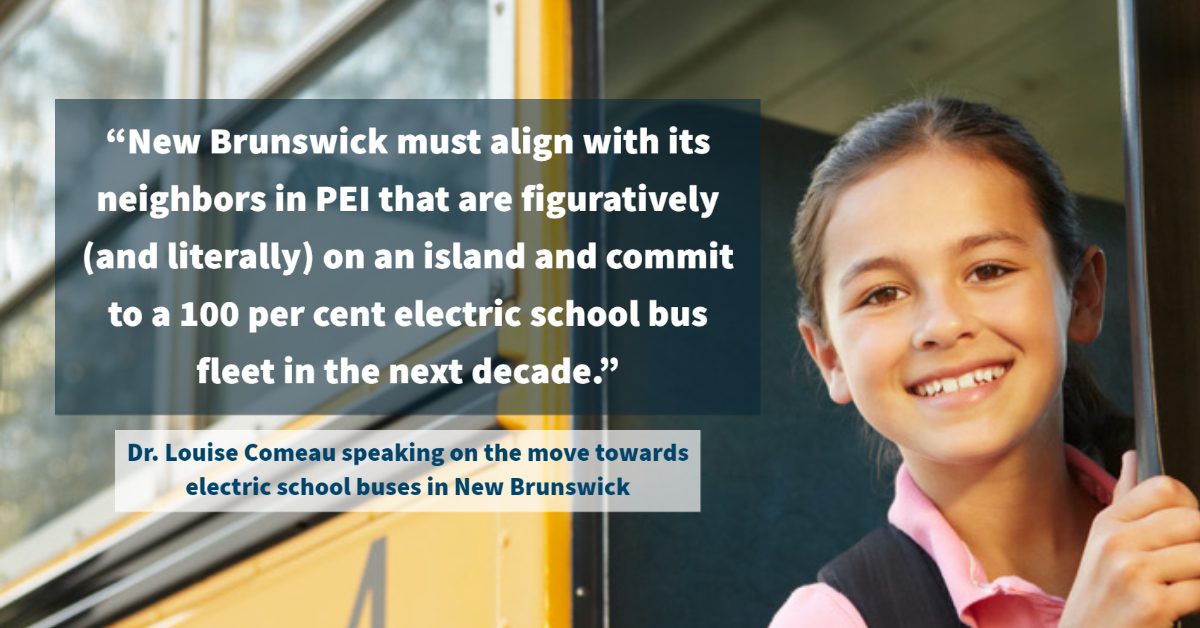 Electric school buses help meet our climate goals