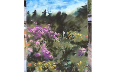 Soft pastel plein air (Odell park)