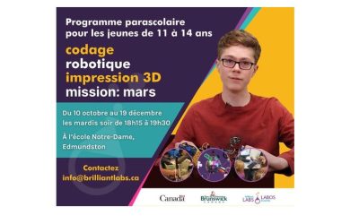 Programme parascolaire pour les jeunes de 11 à 14 ans : Explorez les technologies du futur !