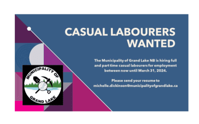 #employmentopportunity – Municipality of Grand Lake NB