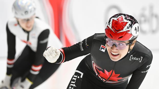 canada's-sarault-wins-2nd-gold,-boutin-skates-to-silver-at-montreal-short-track-world-tour-stop-|-cbc-sports