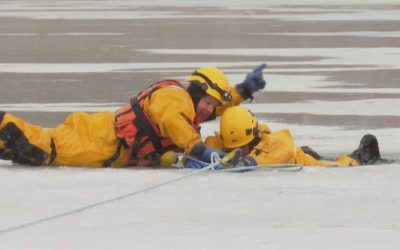 Fredericton firefighters are working on ice-rescue skills at Killarney Lake | CBC News