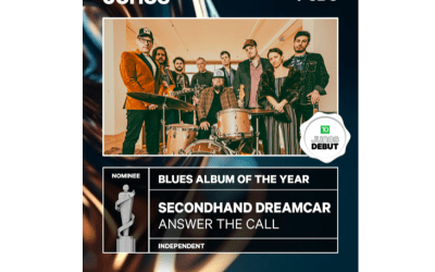 CANADIAN GROUP SECONDHAND DREAMCAR RECEIVES FIRST TIME JUNO NOMINATION IN BLUES ALBUM OF THE YEAR FOR DEBUT ALBUM “ANSWER THE CALL”