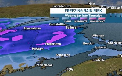 Severe’ freezing rain expected for N.B. Wednesday afternoon through Thursday | CBC News