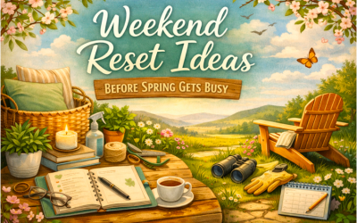 Weekend Reset Ideas Before Spring Gets Busy