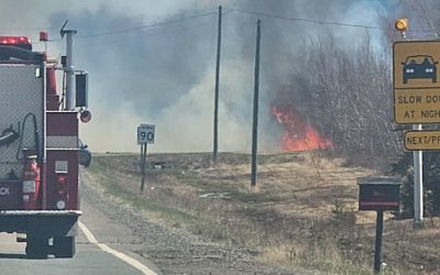 Many small wildfires spring up across N.B. Tuesday afternoon | CBC News