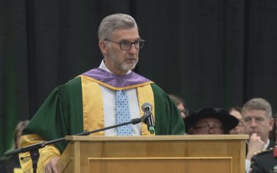 Former CBC journalist Harry Forestell delivers St. Thomas University commencement speech