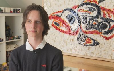 N.B. student recreates ‘iconic’ Bill Reid print with thousands of Legos | CBC News