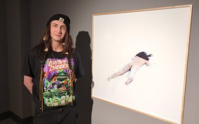 Artist channels grandmother, nudity and paper towel in new exhibit | CBC News