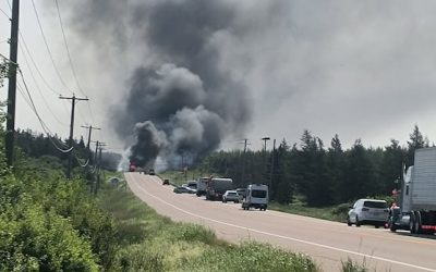 3 people killed in collision between ambulance and transport truck near Confederation Bridge, RCMP say | CBC News