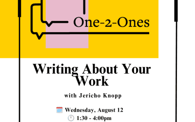 Writing About Your Work with Jericho Knopp