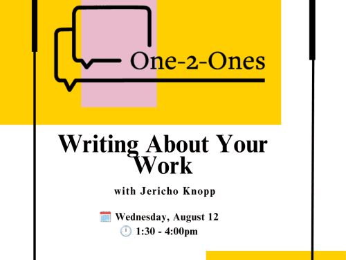 writing-about-your-work-with-jericho-knopp