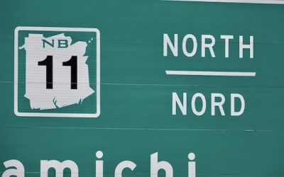 Fire retardant spills on part of Route 11 near Charlo | CBC News