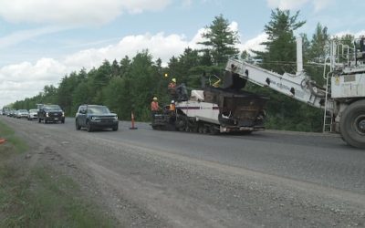 Highway 2 construction ramps up as contract deadline looms | CBC News