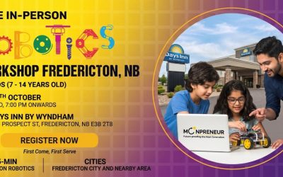 Free Robotics Workshop For Kids at Fredericton (7-14yrs)