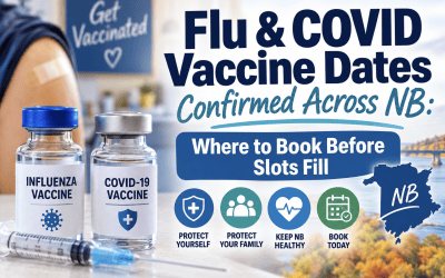Flu & COVID Vaccine Dates Confirmed Across NB: Where to Book Before Slots Fill